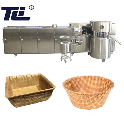 Stroj na výrobu zmrzlinových vaflových mís